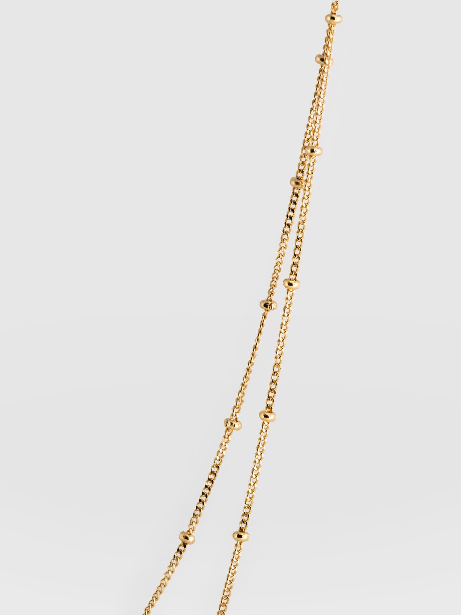 Double Ball Chain Necklace Gold - Women's Jewellery | Saint + Sofia® USA
